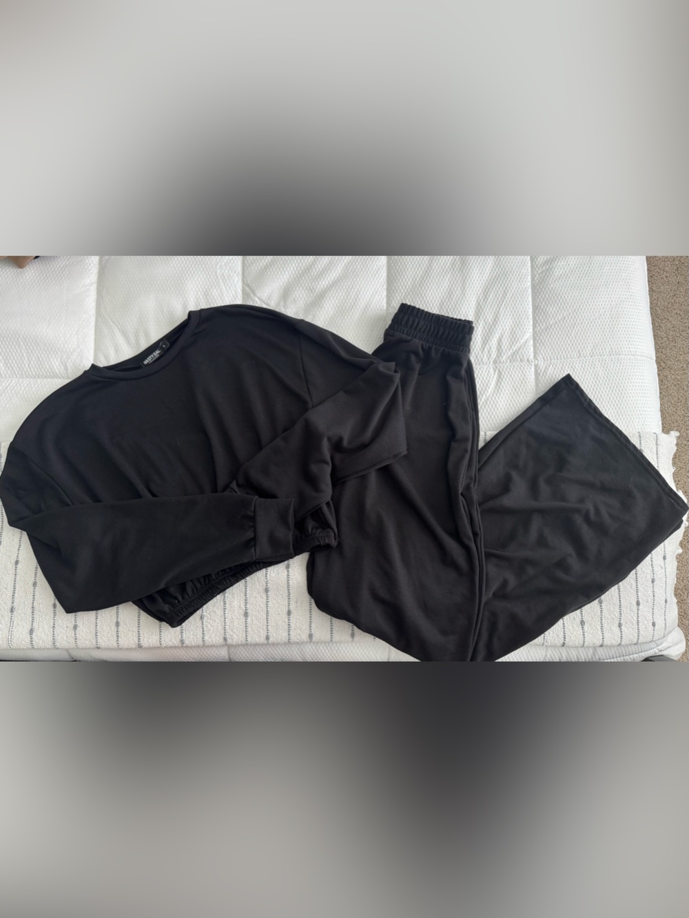 Nasty Gal Black Women's Lounge Set Sweatshirt & Joggers